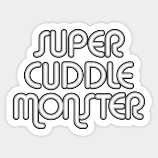 Super Cuddle Monster Sticker